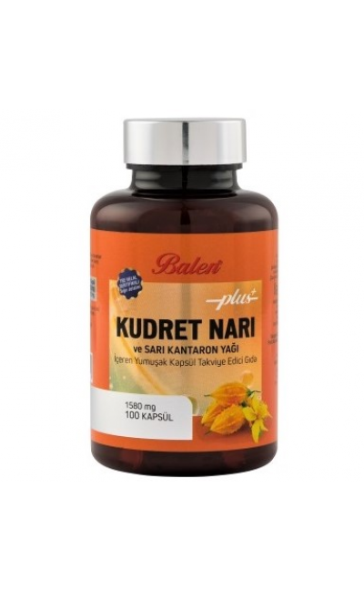 Balen Kudret Narı Ve Sarı Kantaron Yağı İçeren plus Yumuşak Kapsül 100 Adet -